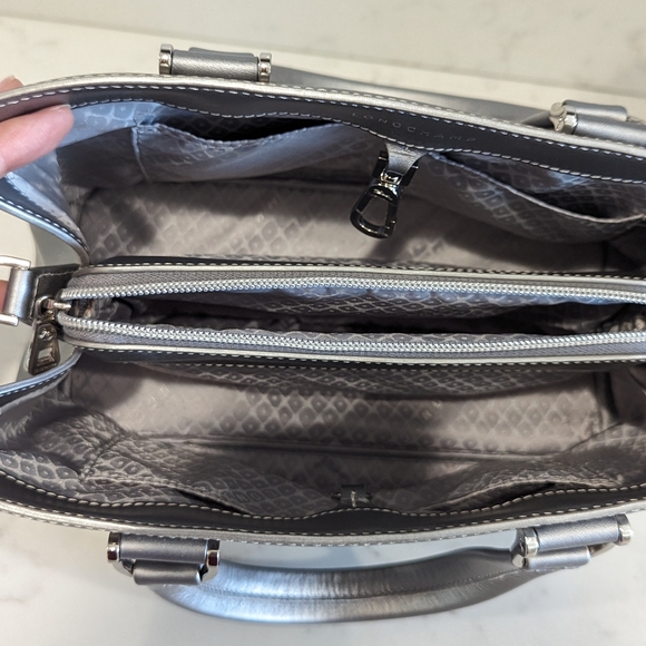 NWOT Silver Longchamp Honore Handbag - Picture 7 of 14